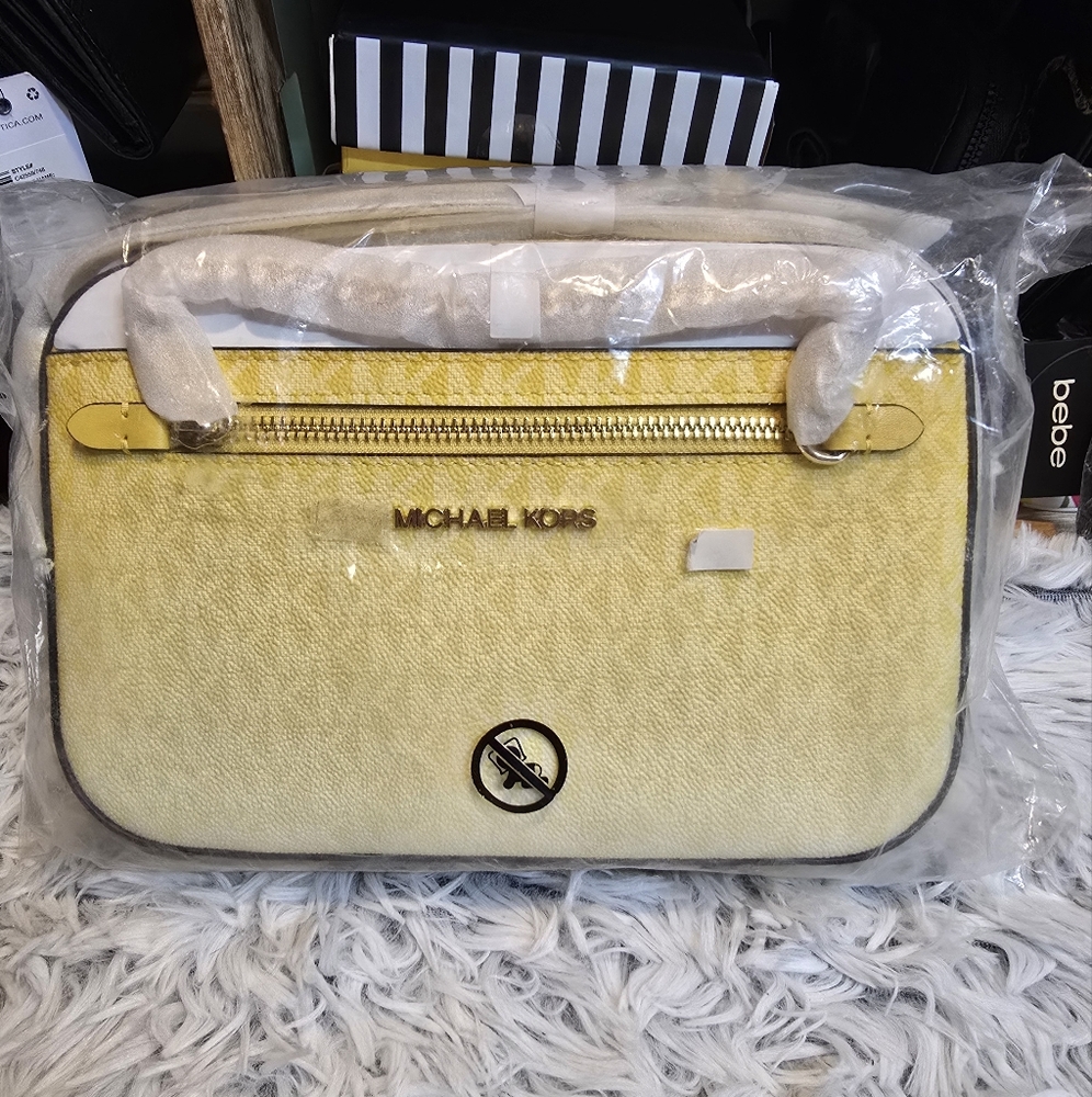 Michael Kors Yellow crossbody nwt